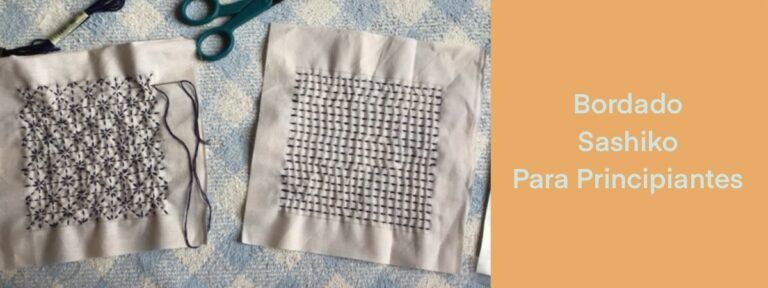 Kit De Bordado Sashiko Para Principiantes - Incluye Hilos, Telas, Plantillas Y Agujas, Estilo Japonés