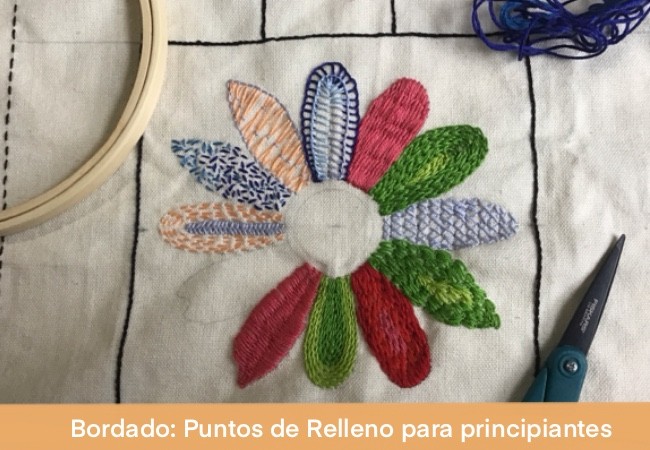 Bordado De Relleno Puntos Para Principiantes