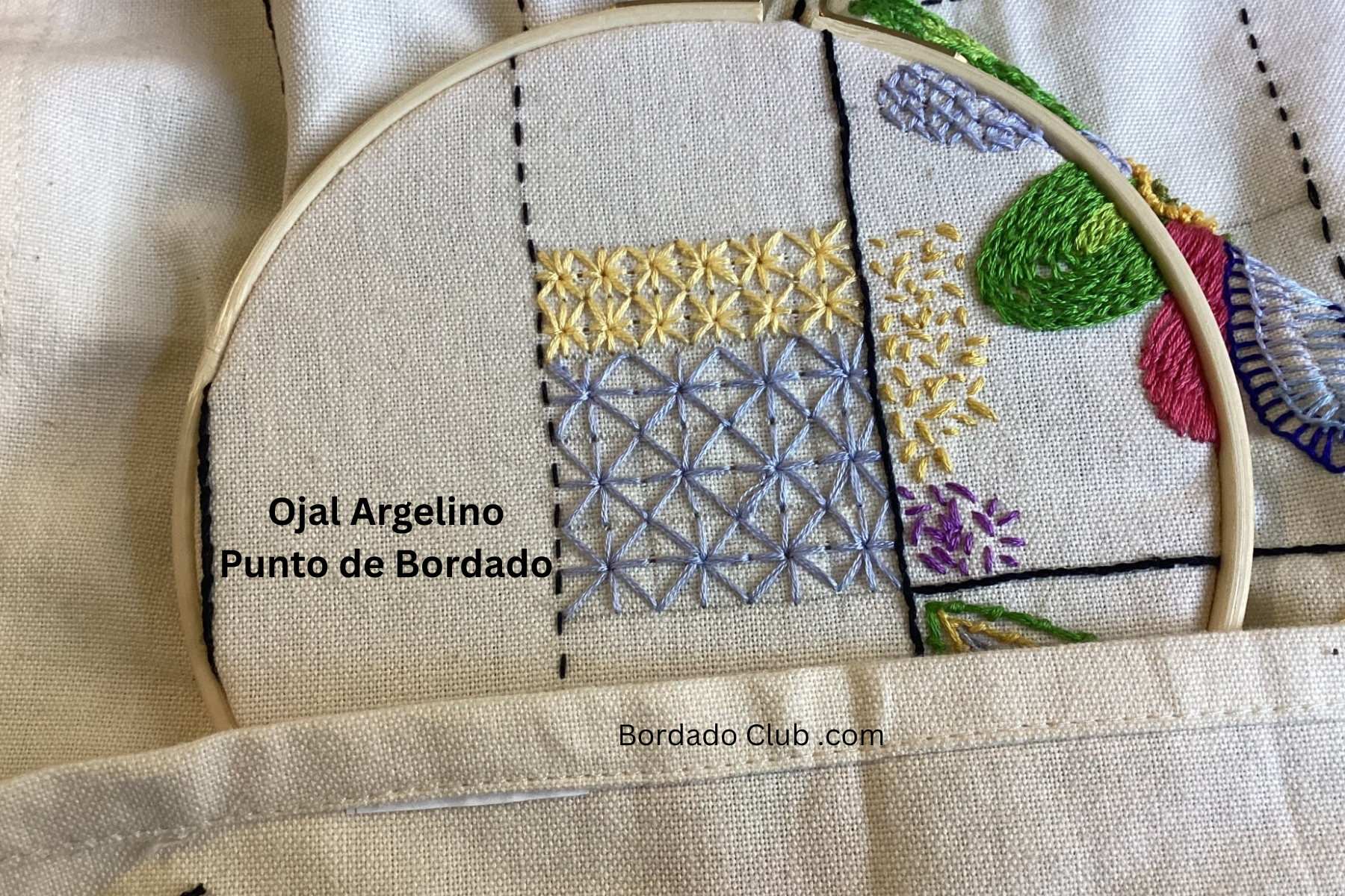 El Punto Ojal Algerino En El Bordado