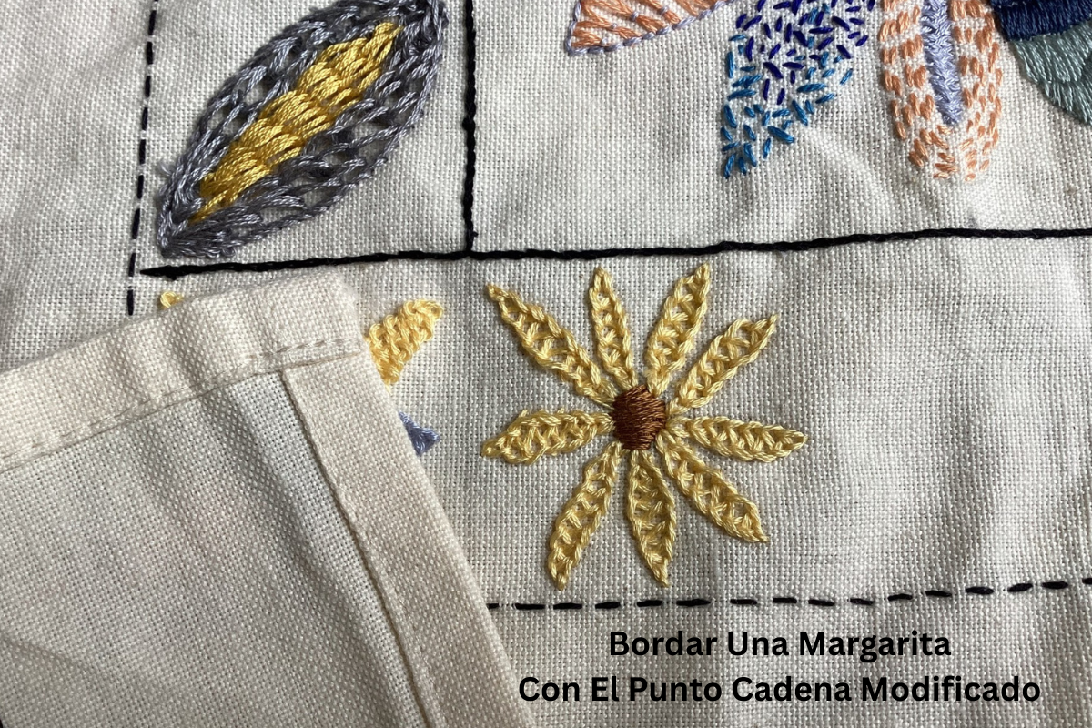 Bordar Margarita Punto Cadena