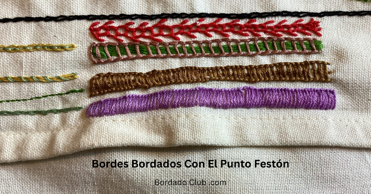 Bordes Bordados Punto Feston